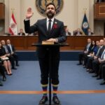 MUST SEE: Mamdani’s Isreal SNUB Sparks UPROAR…. A man in a suit taking an oath with a rainbow sock visible
