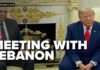 Trump meets with Lebanon President at White House